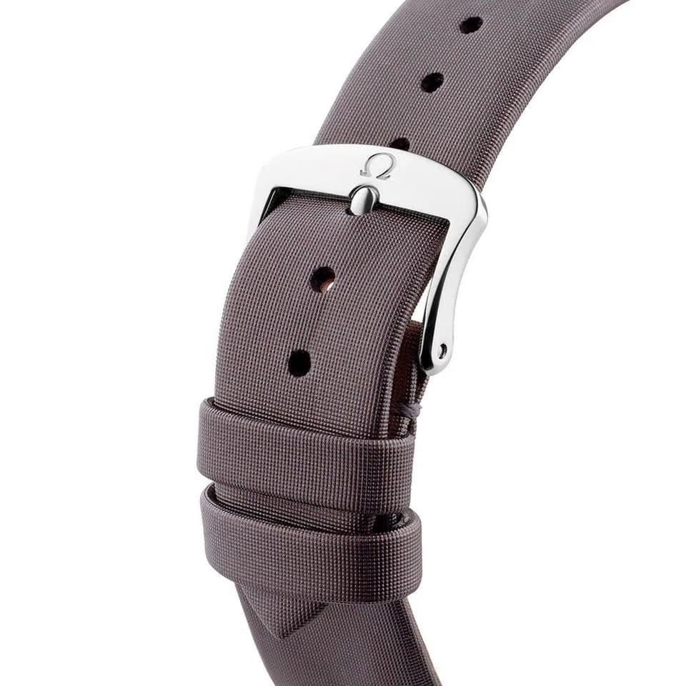 Omega De Ville Trésor Steel Gray Fabric Diamond Womens Watch 428.17.39.60.02.001