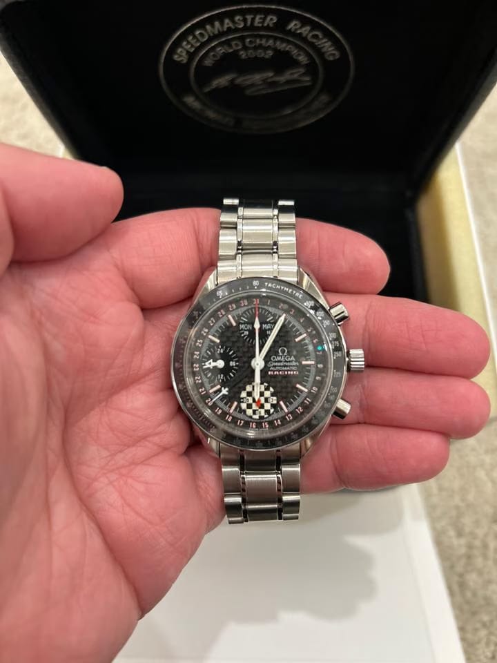 Omega Speedmaster Day Date Schumacher Full Set Unworn (Stickers on)