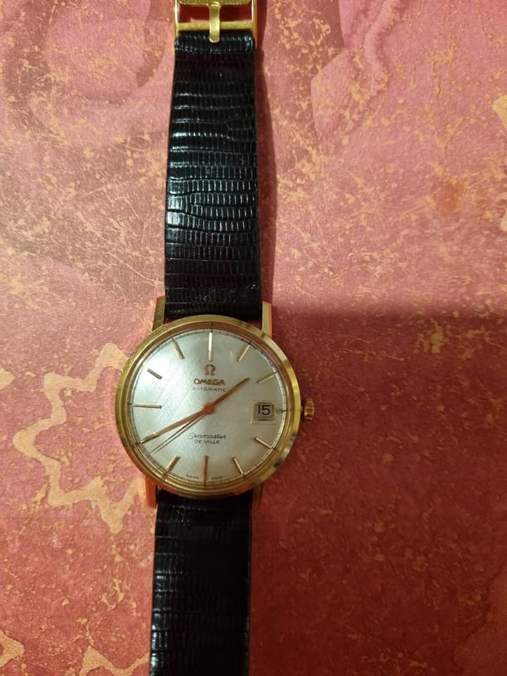 Omega Seamaster Automatico In oro anni 60 con cinturino originale
