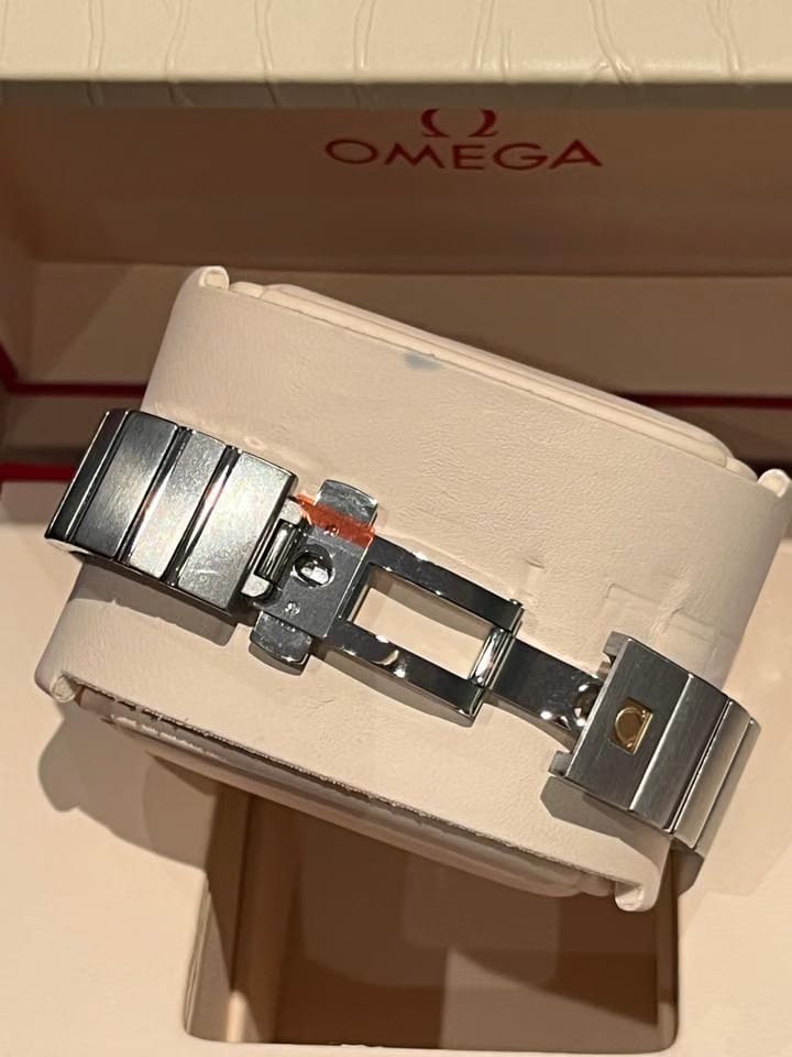 Omega Constellation Quartz Full Set/Unworn: Mother-of-Pearl Dial w Diamond Hour Marker