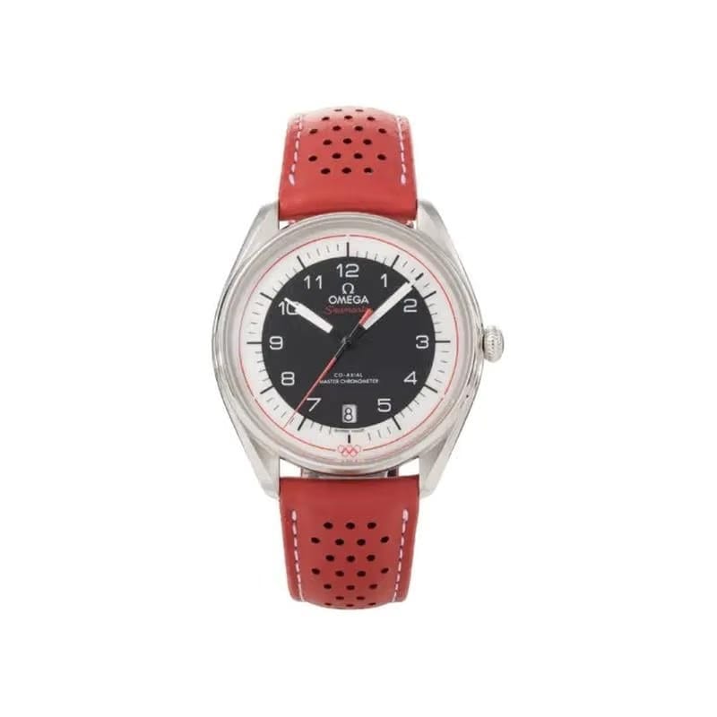 Omega Seamaster Olympic Official Timekeeper steel on leather strap 522.32.40.20.01.004
