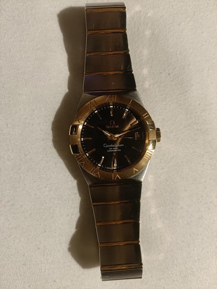 Omega Constellation Men Gold Steel