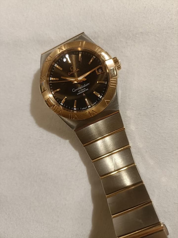 Omega Constellation Men Gold Steel