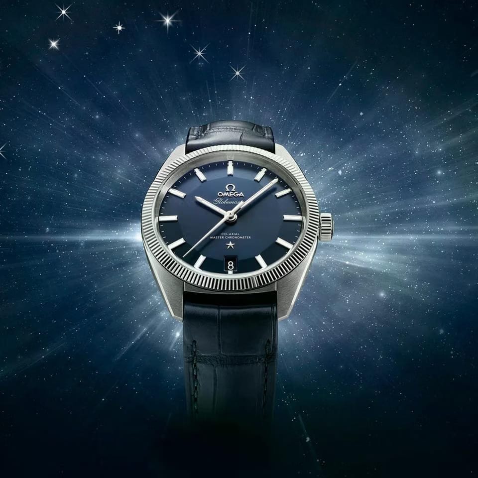 Omega Globemaster Constellation Globemaster Blue dial 39mm 130.33.39.21.03.001 Leather strap