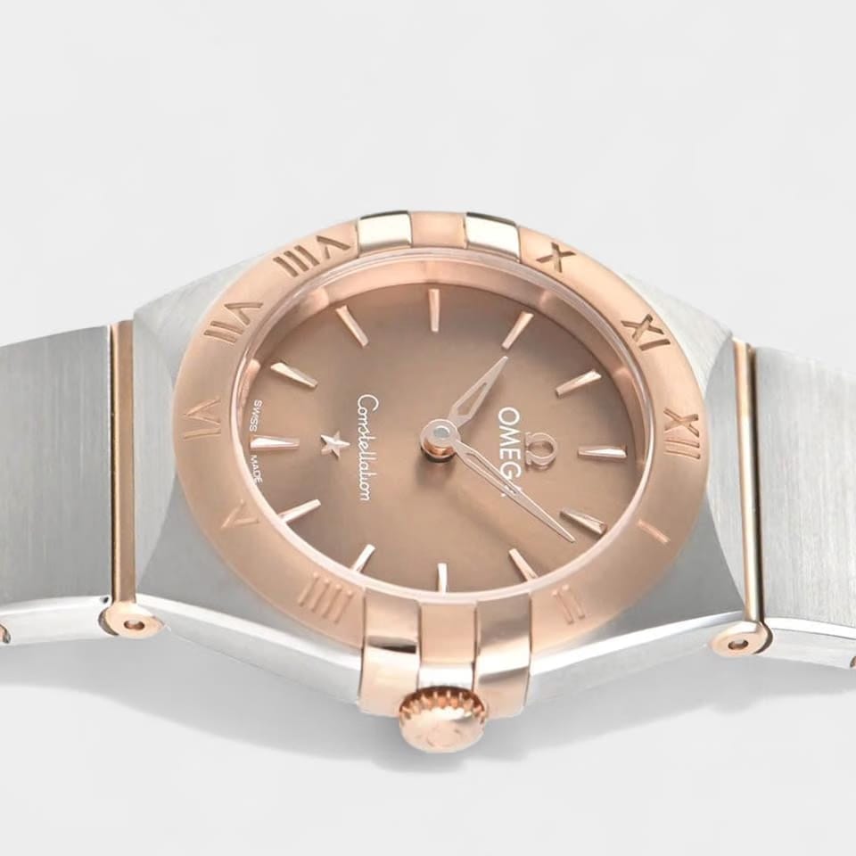 Omega Constellation Manhattan / Steel&Rose gold / 25 mm / Box&Papers / 131.20.25.60.13.001