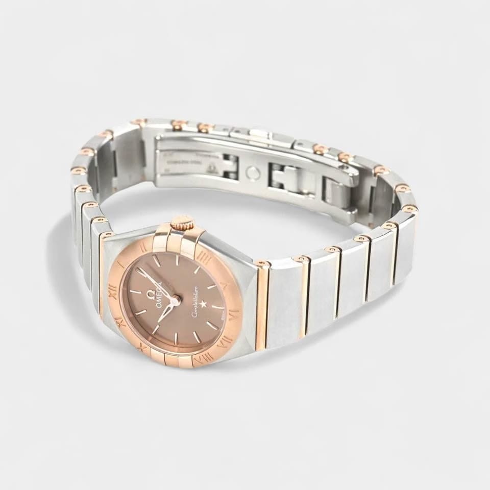 Omega Constellation Manhattan / Steel&Rose gold / 25 mm / Box&Papers / 131.20.25.60.13.001