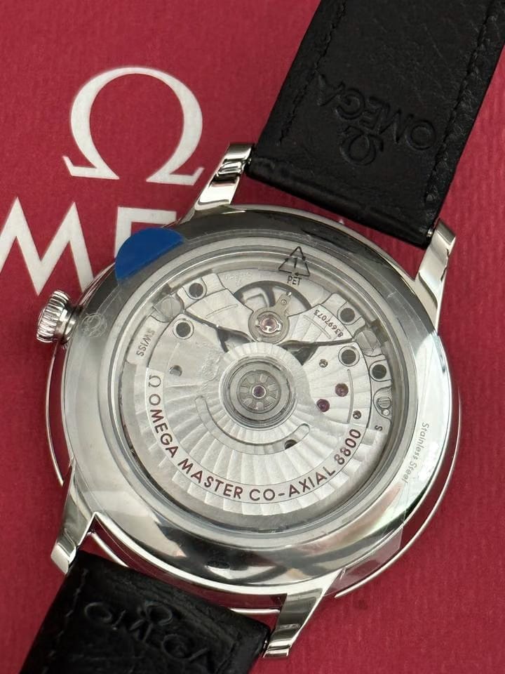 Omega De Ville Prestige CO‑AXIAL Silver dial 40mm 434.13.40.20.02.001 Leather strap