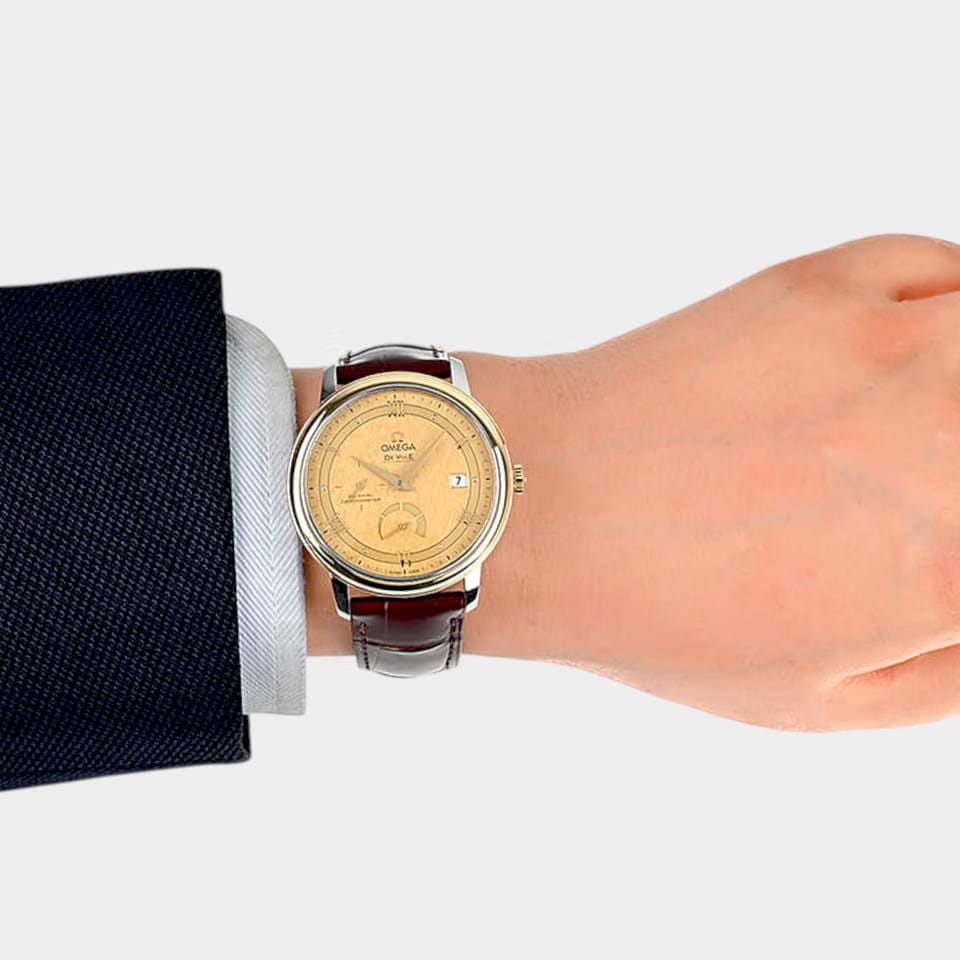 Omega De Ville Prestige Chronometer Steel&Yellow Gold / 39.5mm / Box&Papers 424.23.40.21.08.001