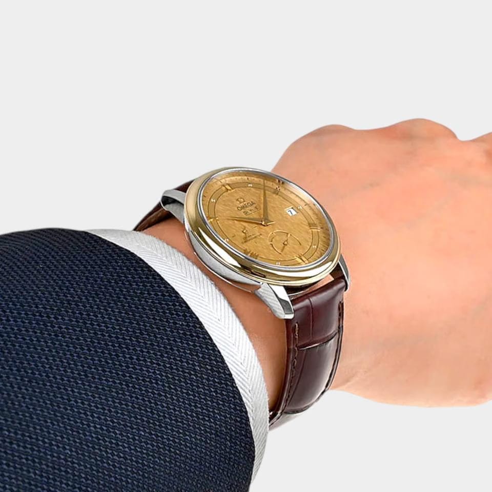 Omega De Ville Prestige Chronometer Steel&Yellow Gold / 39.5mm / Box&Papers 424.23.40.21.08.001