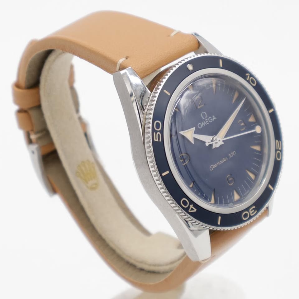 Omega Seamaster 300 Co-Axial Master Chronometer Blue Steel 234.32.41.21.03.001 Leather