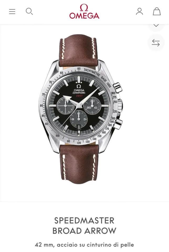 Omega Speedmaster Broad Arrow1957 Omega Speedmaster Broad Arrow Co-axial 1957 Full set