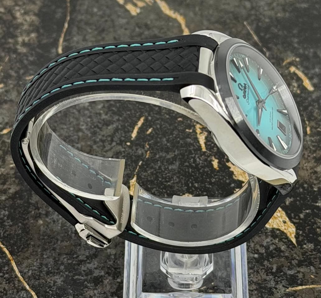 Omega Seamaster Aqua Terra New 2026 - Seamaster Aqua Terra 150 M - 38 mm - Turquoise - Rubber
