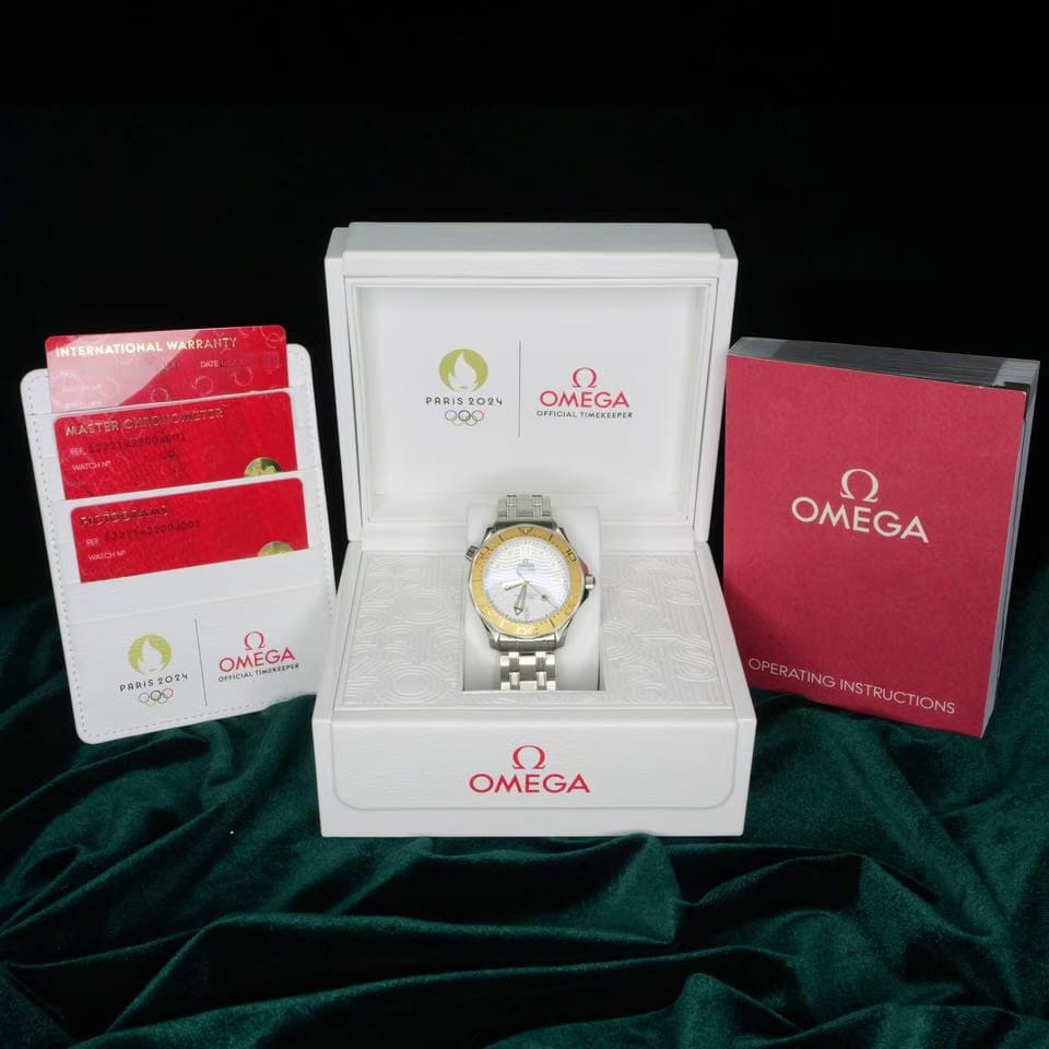 Omega Seamaster MINT FULL SET Seamaster “Paris Olympics” Special Edition White Dial 522.21.42.20.04.001