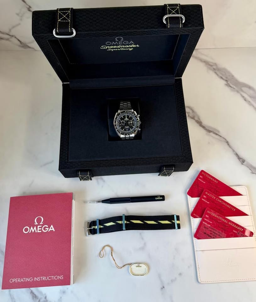 Omega Speedmaster Super Racing2025 Complete Set NATO Strap