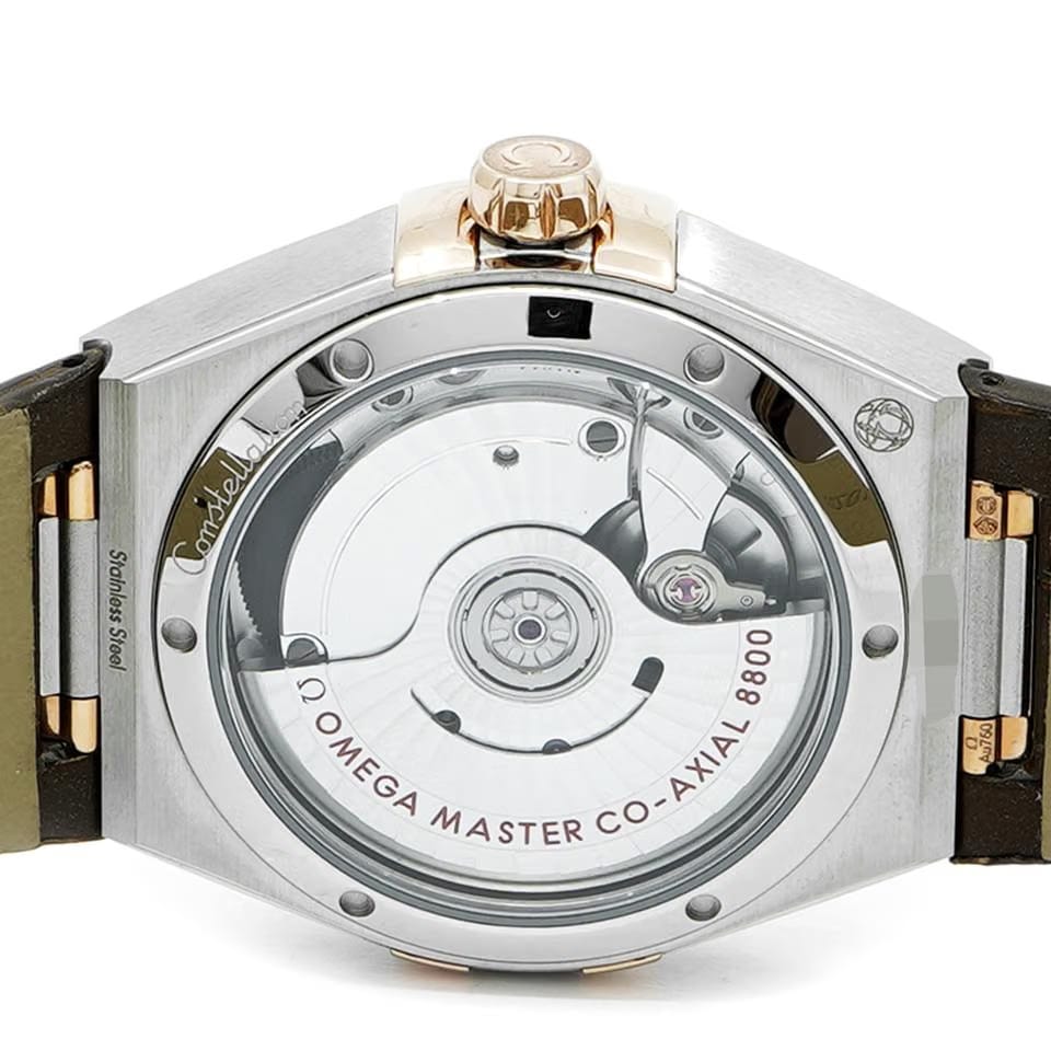 Omega Constellation36mm Steel & Sedna Gold Diamonds 131.28.36.20.63.001 Unworn - Inventory 8706