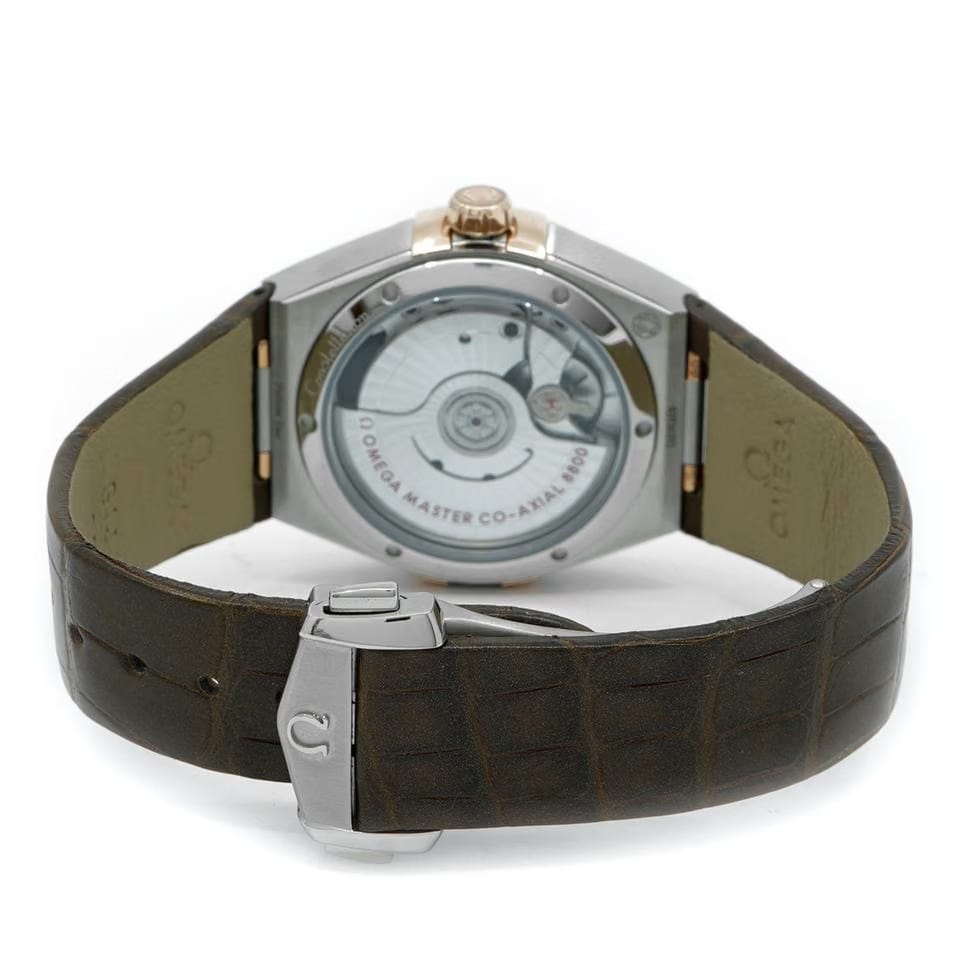 Omega Constellation36mm Steel & Sedna Gold Diamonds 131.28.36.20.63.001 Unworn - Inventory 8706