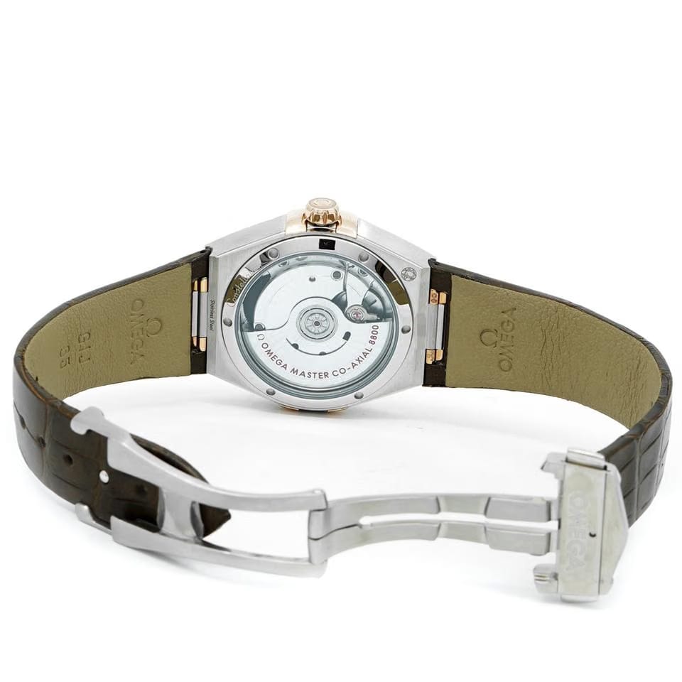 Omega Constellation36mm Steel & Sedna Gold Diamonds 131.28.36.20.63.001 Unworn - Inventory 8706