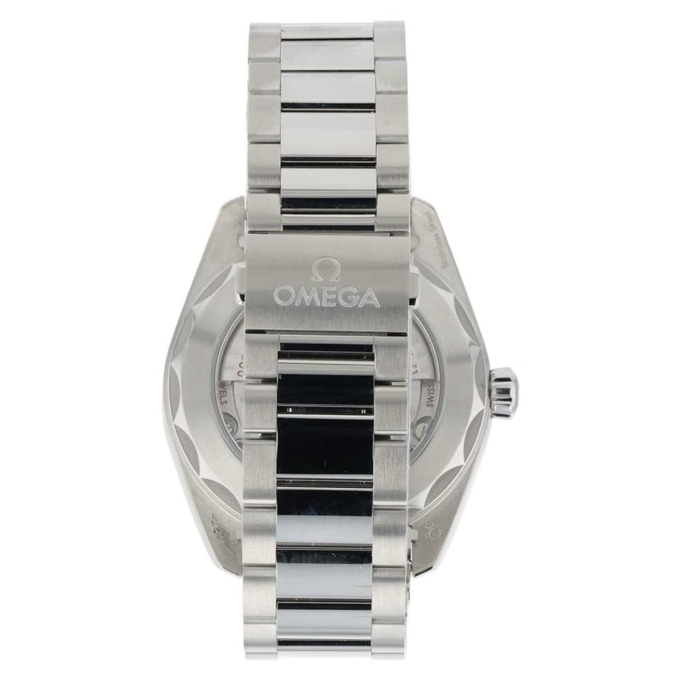 Omega Seamaster Aqua Terra MOP mostrador prata aço 38mm automático masculino 220.10.38.20.55.001