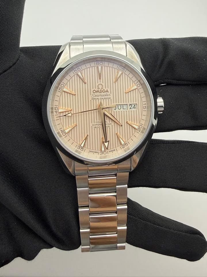 Omega Seamaster Aqua Terra Annual Calendar NOS Full set unworn 43mm