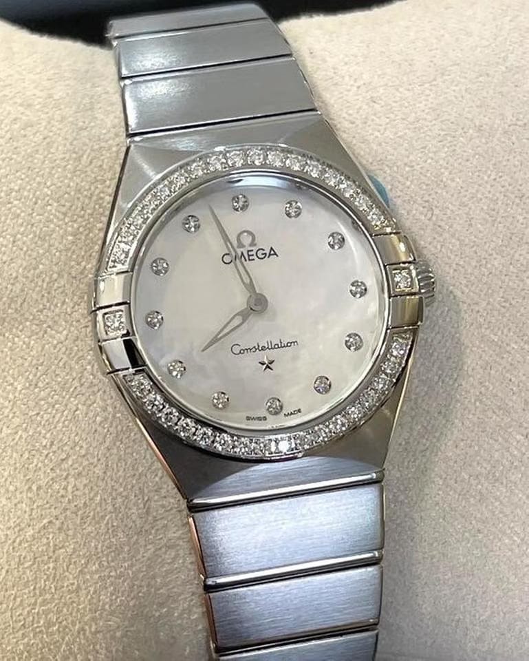 Omega Constellation Quartz28mm 131.15.28.60.55.001 Diam Dial/Bezel