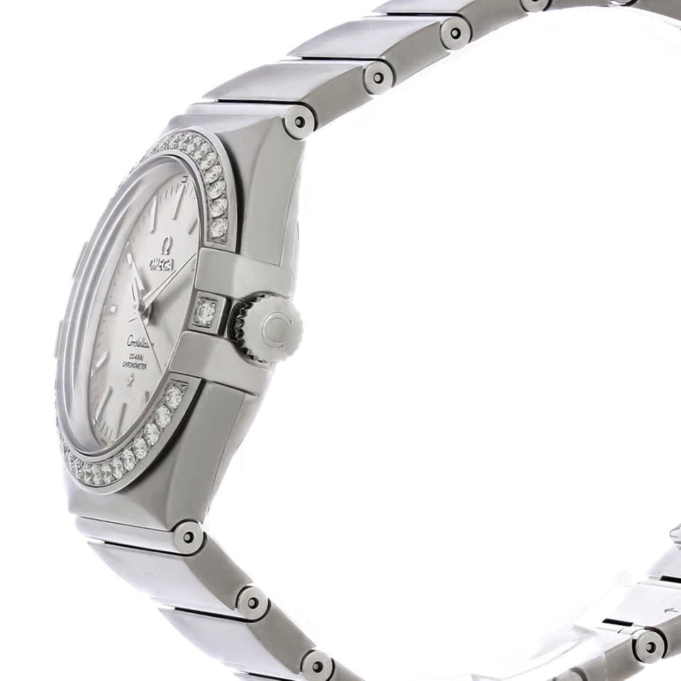 Omega Constellation Ladies Women's Diamond Auto Watch 123.15.35.20.02.001