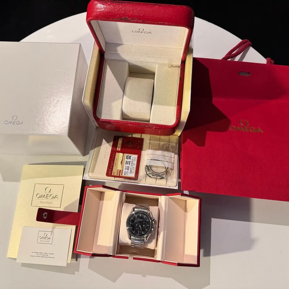 Omega Speedmaster Broad Arrow Mint Condition Full Set + Omega AD Service in July 2025