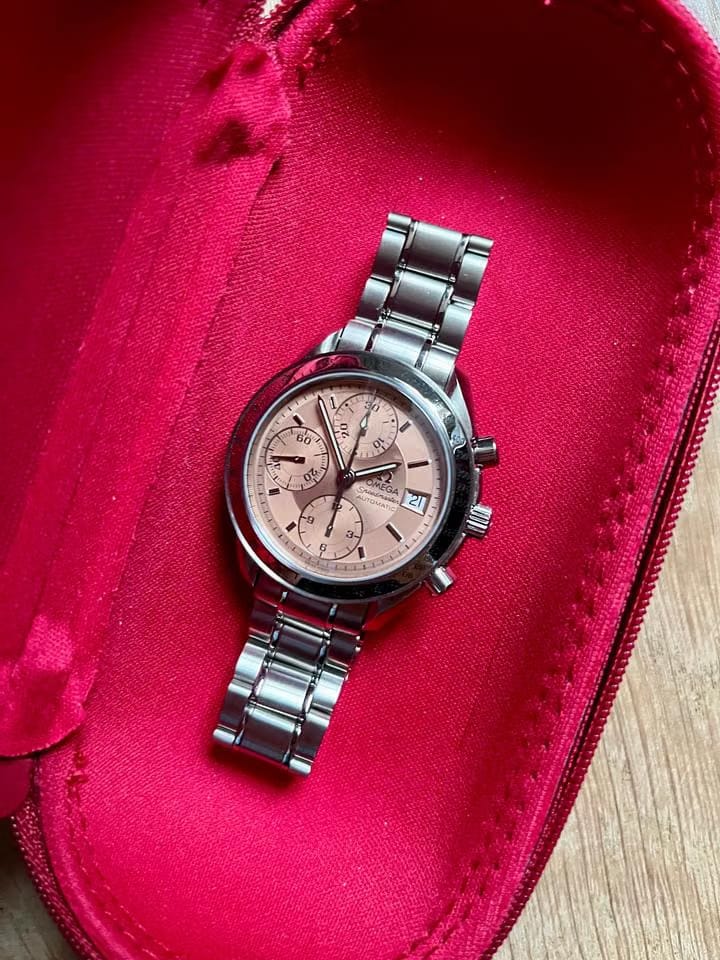 Omega Speedmaster Japanese domestic market salmon dial