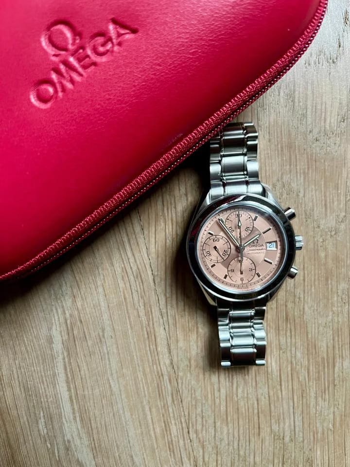 Omega Speedmaster Japanese domestic market salmon dial