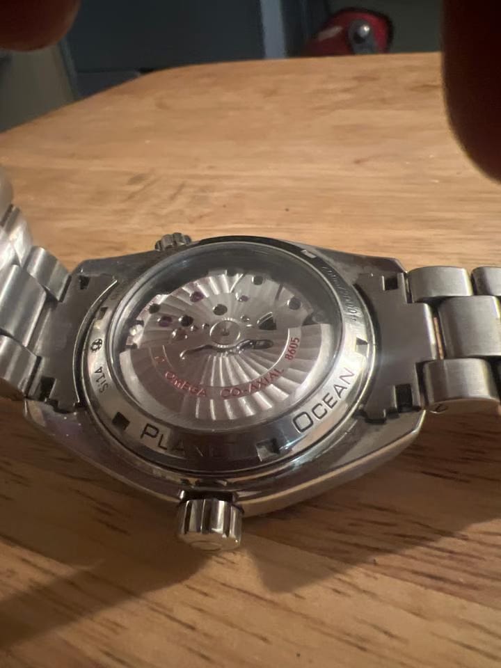 Omega Seamaster Planet Ocean Gmt Gmt seamaster with blie face and orange dial