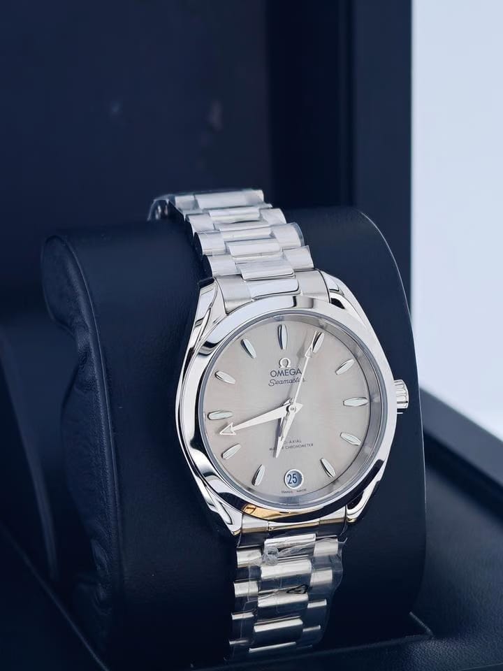 Omega Seamaster Aqua Terrabasel one Seamaster Aqua Terra Shades 220.10.34.20.09.001 SANDSTONE dial 34 MM 5 years international warranty
