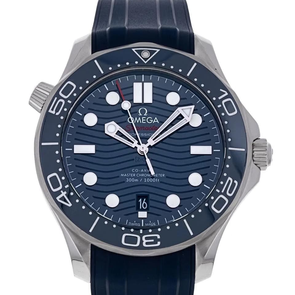 Omega Seamaster Diver 300 MBlue wave Blue dial 42mm 210.32.42.20.03.001