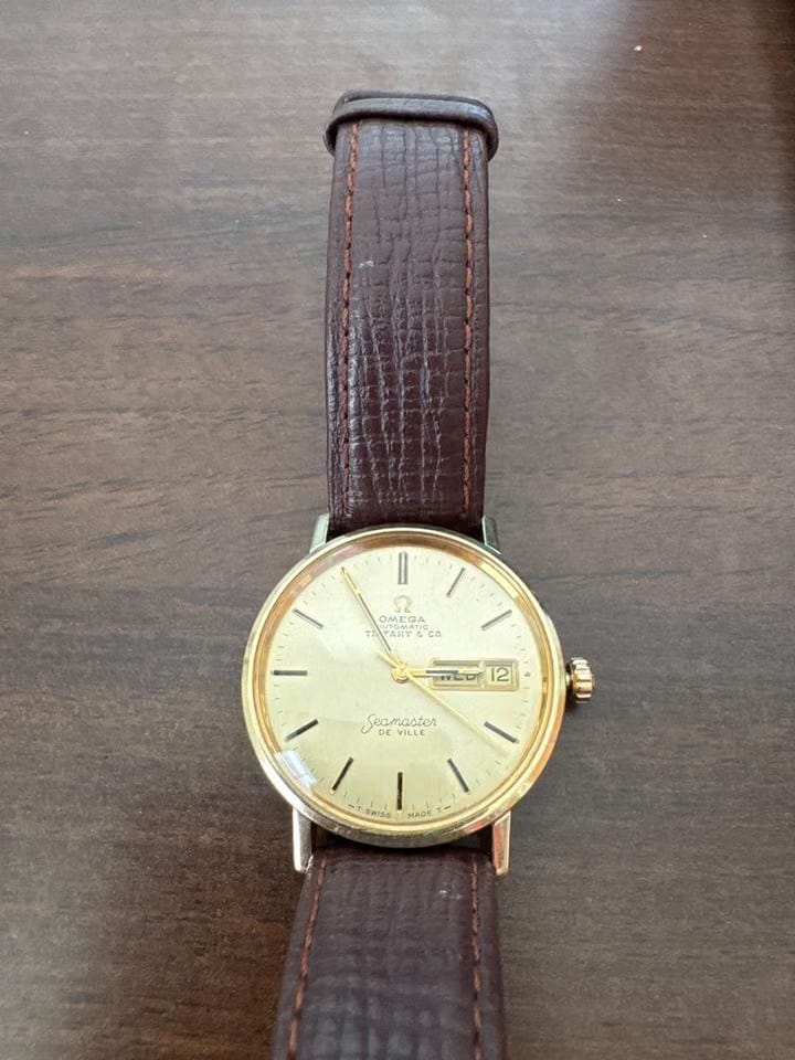 Omega Seamaster De Ville De Ville Co-signed Tiffany & Co. Omega Seamaster 14k gold