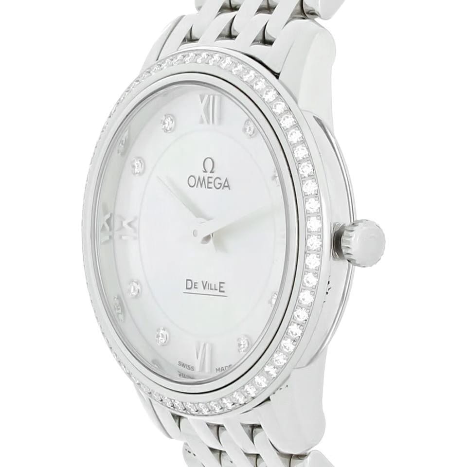 Omega De Ville Prestige Women's Diamond Watch 424.15.27.60.55.001
