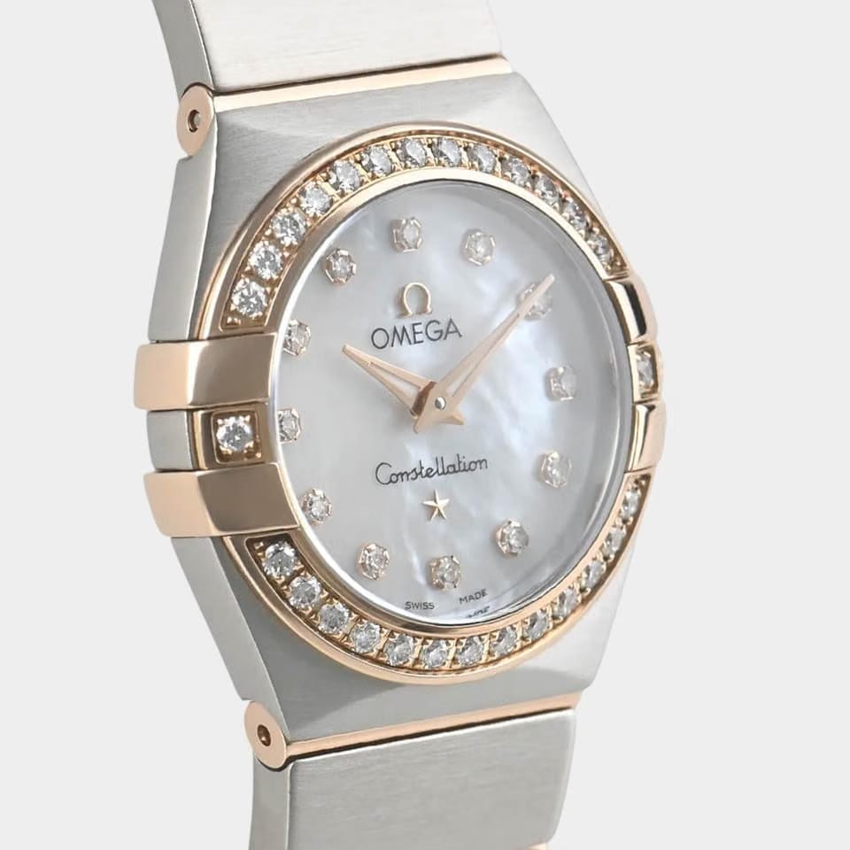 Omega Constellation Quartz Steel&Rose gold / 24 mm / Box&Papers / 123.25.24.60.55.001