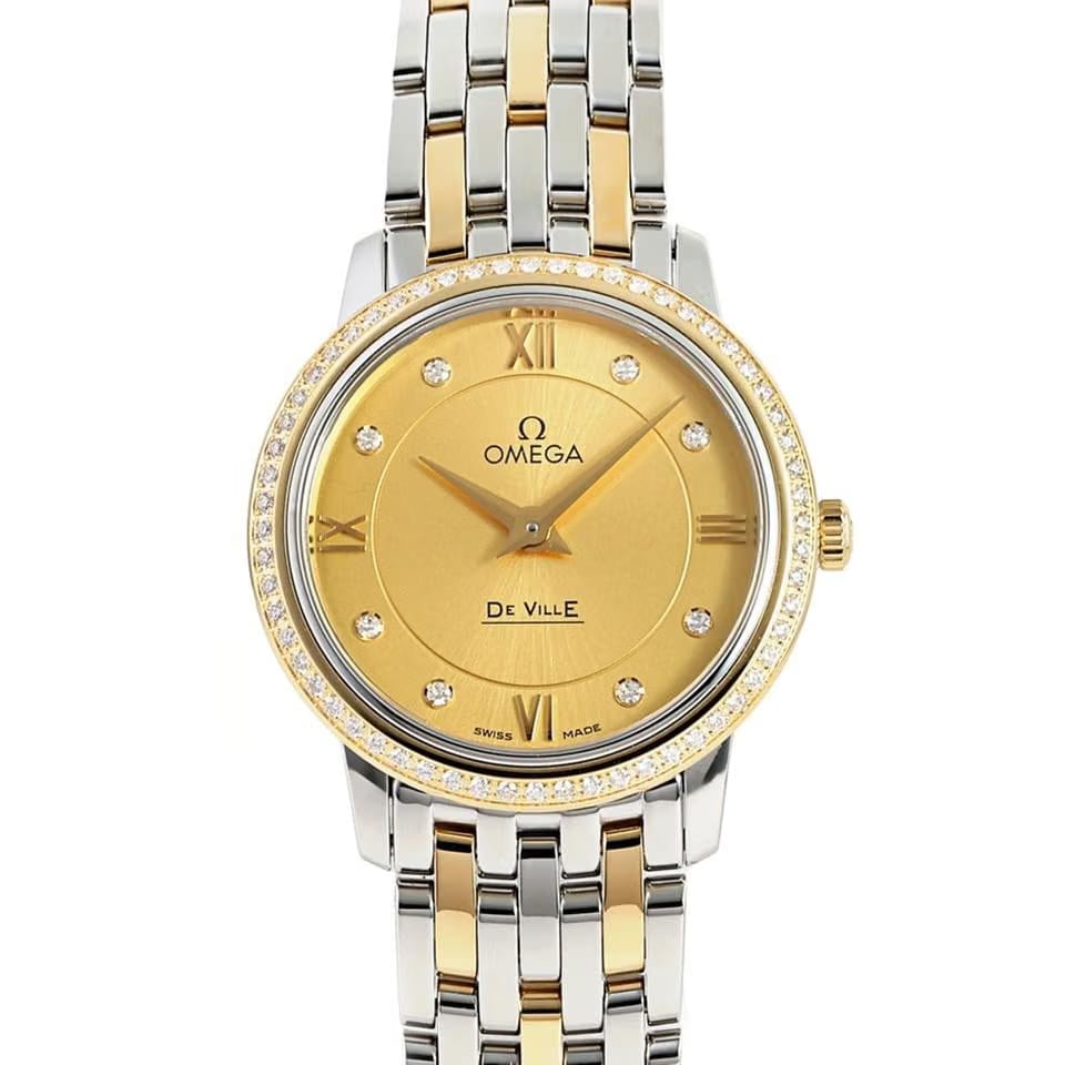 Omega De Ville Prestige424.25.27.60.58.001 Quartz Gold/Steel New