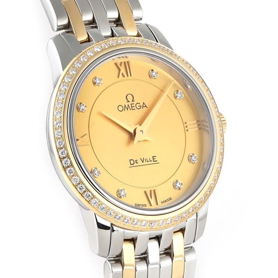 Omega De Ville Prestige424.25.27.60.58.001 Quartz Gold/Steel New