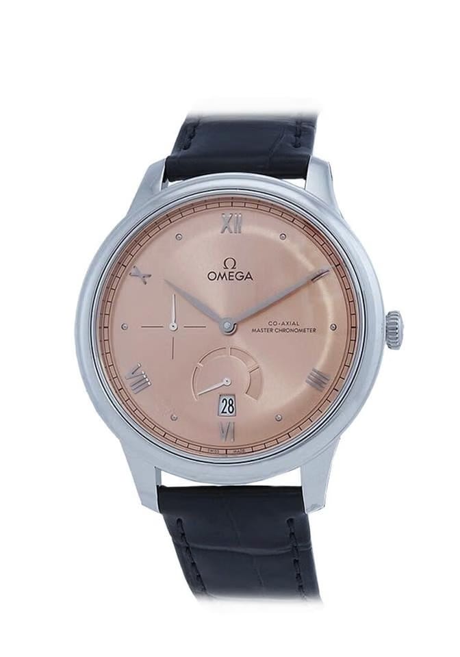 Omega De Ville Prestige41mm Steel Case Pink dial Leather Bracelet 434.13.41.21.10.001 NEW - Warranty start: 2026