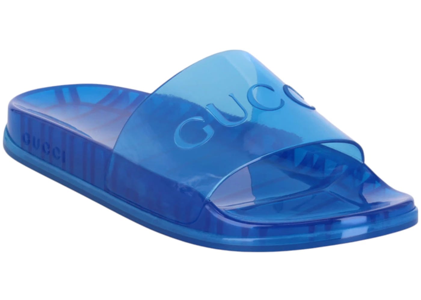 Gucci Slide Transparent Blue