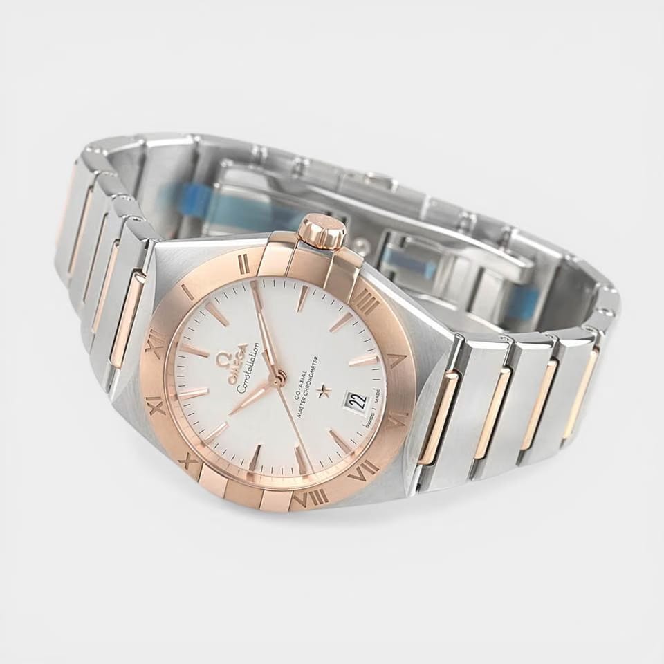 Omega Constellation Steel&Sedna gold / 36 mm / Box&Papers / 131.20.36.20.02.00