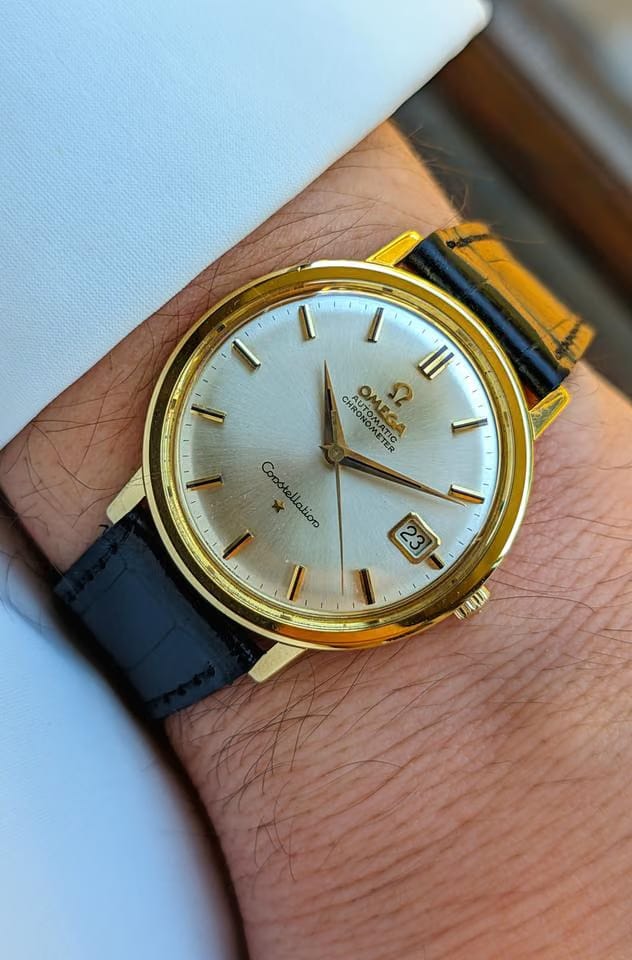 Omega Constellation Onix Dial Index Jumbo Gold 18kt 0.750 Jumbo 1962
