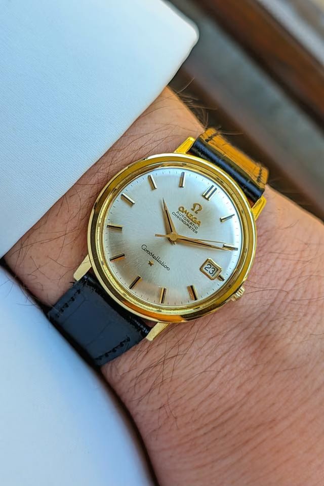 Omega Constellation Onix Dial Index Jumbo Gold 18kt 0.750 Jumbo 1962