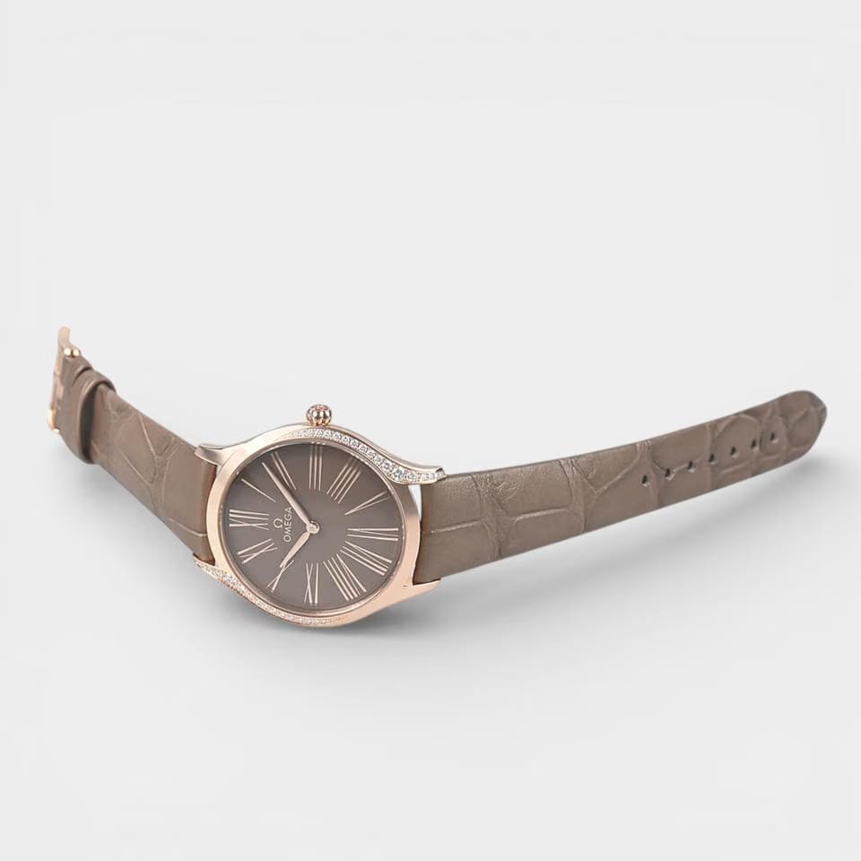 Omega De Ville Trésor Sedna gold / 36 mm / Box&Papers / 428.58.36.60.03.001