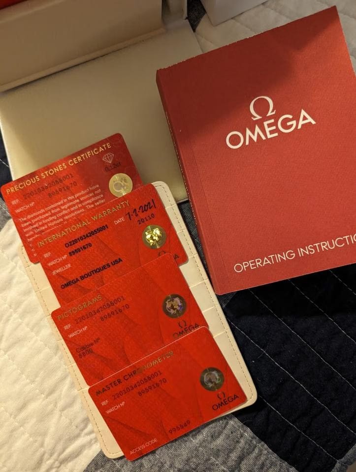 Omega Seamaster Aqua Terra Brand new in box with documents