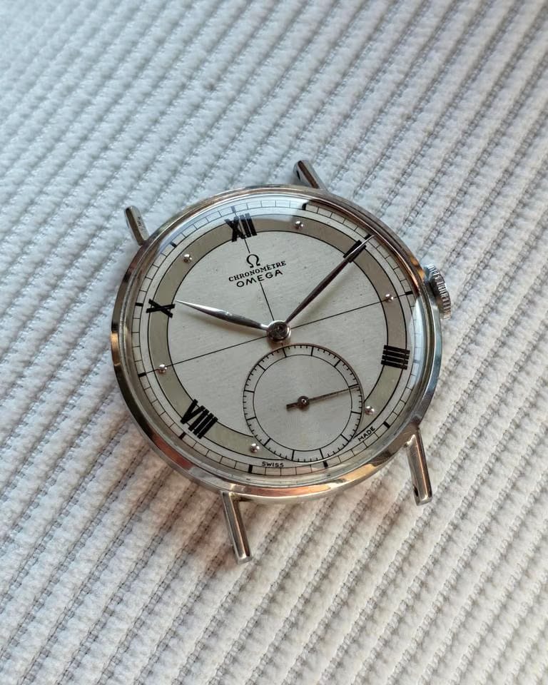 Omega Museum CK2366 Military Kal 30 T2 RG Chronomètre 1946 Dial RARE Sector Dial