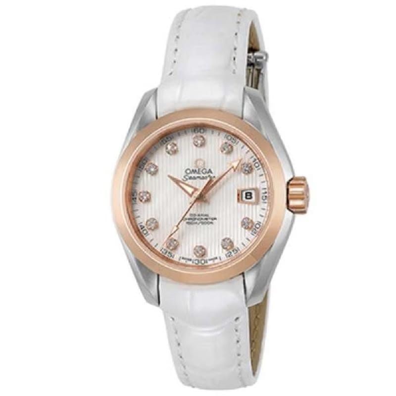 Omega Seamaster Aqua Terra150 M 30 MM STEEL ‑ RED GOLD ON LEATHER STRAP 231.23.30.20.55.001 BC