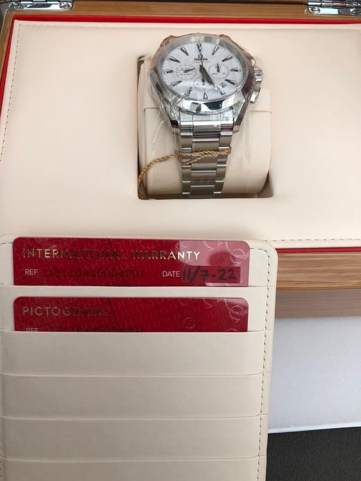 Omega Seamaster Aqua Terra Unworn – Full Set 2022 – White Dial