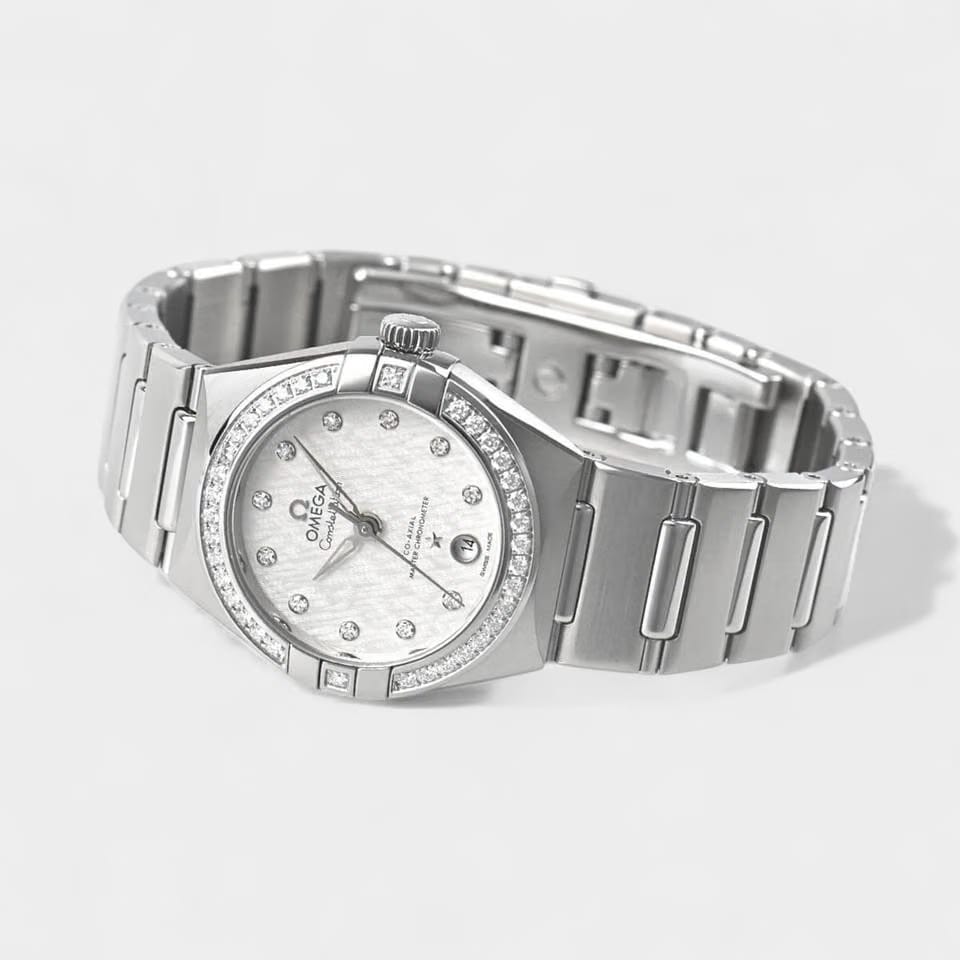 Omega Constellation Manhattan Diamond / Steel / 29 mm / Box&Papers / 131.15.29.20.52.001