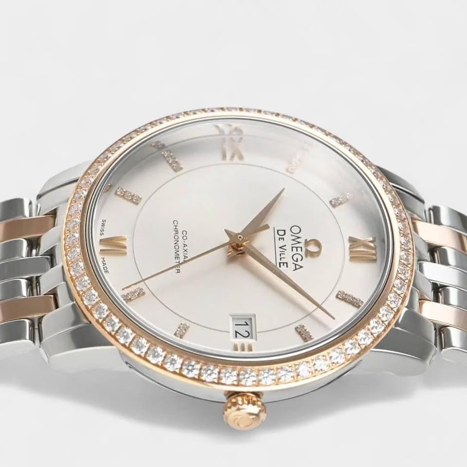 Omega De Ville Prestige Steel&Red gold / 36.8 mm / Box&Papers 424.25.37.20.52.001
