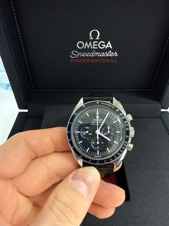 Omega Speedmaster Professional Moonwatch Full Set inklusive Textilarmband