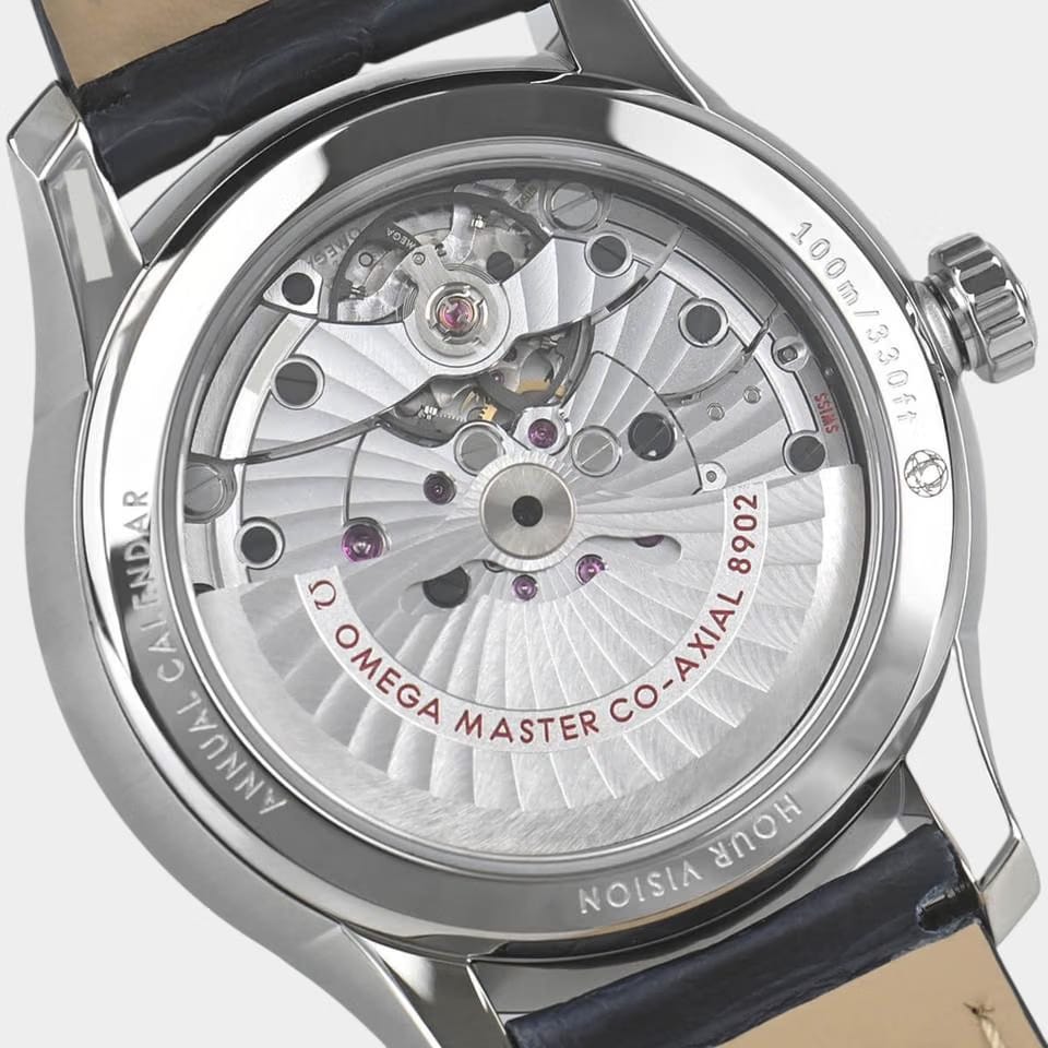 Omega De Ville Hour Vision Steel / 41 mm / Box&Papers / 433.13.41.22.03.001